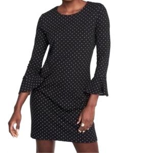 NWT Gorgeous Bell sleeved Fitted Black dress Old Navy